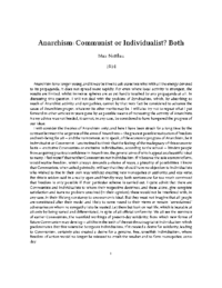 Anarchism–Communist or Individualist—Both, by Max Nettlau