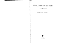 Class, Crisis and the State, by Erik Olin Wright