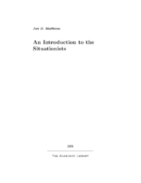 An Introduction to the Situationists, by Jan D. Matthews