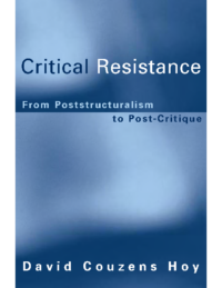 Critical Resistance, by Hoy, D.C.