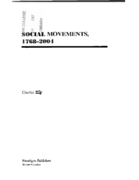 Social Movements, 1768-2004, by Charles Tilly