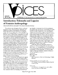 Introduction- Tidemarks and Legacies of Feminist Anthropology-by Hanna Garth and Jennifer R. Wies
