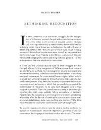 Rethinking Recognition-by Nancy Fraser