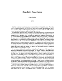 Buddhist Anarchism- Gary Snyder