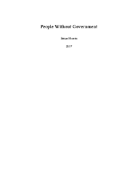 People Without Government- Brian Morris