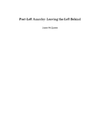 Post-Left Anarchy-Leaving the Left Behind- Jason-Mcquinn