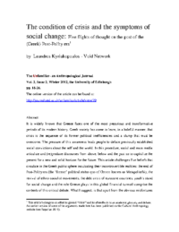 The condition of crisis and the symptoms of social change-Final five flights of thought on the post of the Greek Post-Polity era – by Leandros Kyriakopoulos – Void-Network