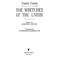 Wretched of the earth – Frantz_Fanon